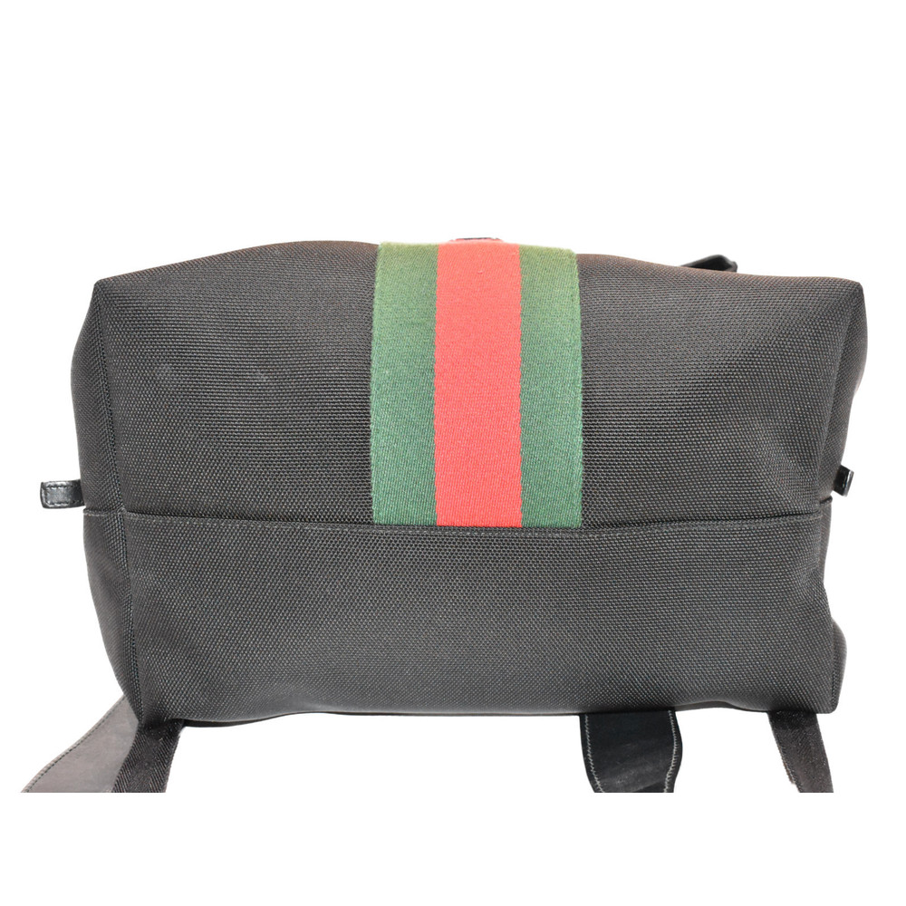 Gucci Black Canvas Backpack Techno - image 5